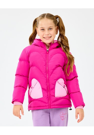 Skechers G Puffer Jacket Büyük Kız Çocuk Mor Mont Sk2520039-3935 Mor