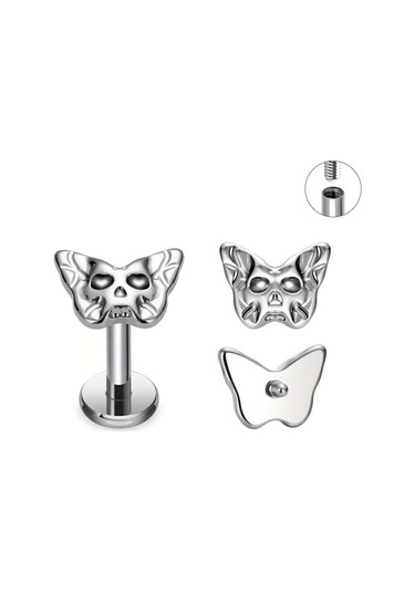 Willowhaven 1 Adet Hipoalerjen Titanyum Kulak Burun Dudak Piercing Uniseks Parti 1.2x8mm Altın Altın