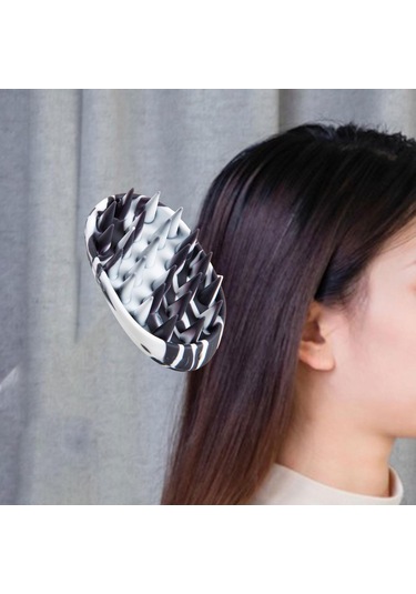 Suntek Saç Derisi Masaj Aleti Yıkama Bakım Fırçası Ev Banyo Siyah