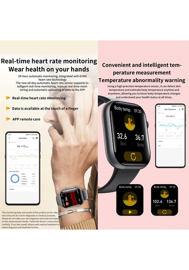 Jeemson 2024 Ip67 Su Geçirmez Akıllı Saat (İthalatçı Garantili)