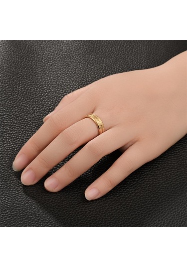 Altın Aksesuarlar Paslanmaz Çelik Tek Hatlı Fırçalama Çift Halkası Avrupa Ve Amerika Titanyum Çelik Halka El Aksesuarları 6-6mm Altın Altın Aksesuarlar Paslanmaz Çelik Tek Hatlı Fırçalama Çift Halkası Avrupa Ve Amerika Titanyum Çelik Halka El Aksesuarları 6-6mm Altın