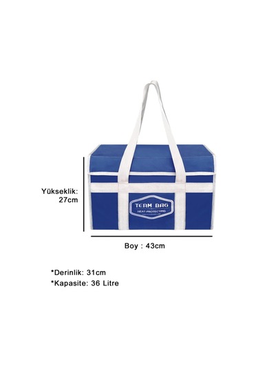 Termbag 36 Litre Katlanabilir Termal Termos Çanta Mavi