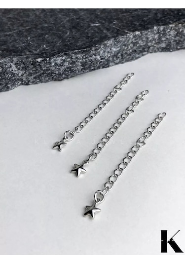 Klipsa Jewelry Zincirli Takı Karabinası, 3 Adet Paslanmaz Çelik 241588540