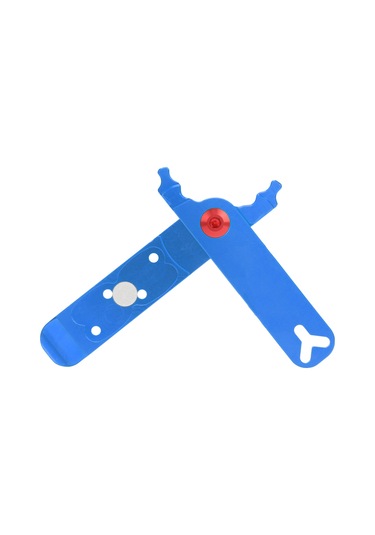 Kosona Ztto Bisiklet Zincir Kilit Açma Takımı - Çok Fonksiyonlu Alüminyum Alloy, Valf Çekirdek Ve Lastik Çekici, 4'lü Bakım Aracı Mavi Mavi