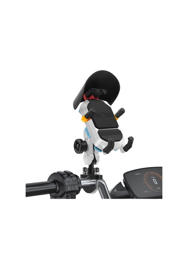 Wezone Su Geçirmez, Çalıntıya Karşı Koruma, 360 Dönebilen Motosiklet Telefon Tutucu - 3.5-6.5 İnç Telefonlar İçin Siyah