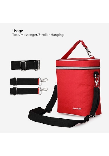 Sones Biberon Yalıtım Çantaları Bebek Bezi Bebek Arabası Soğutucu Alt Değiştirme Çantaları Yeşil