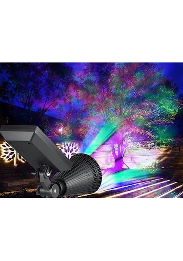 Çok Renkli 7 Led’Li Solar Güneş Enerjili Kazıklı Bahçe Aydınlatma