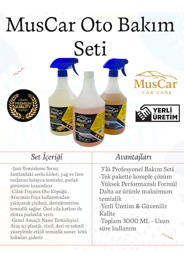 Muscar Oto Bakım Seti