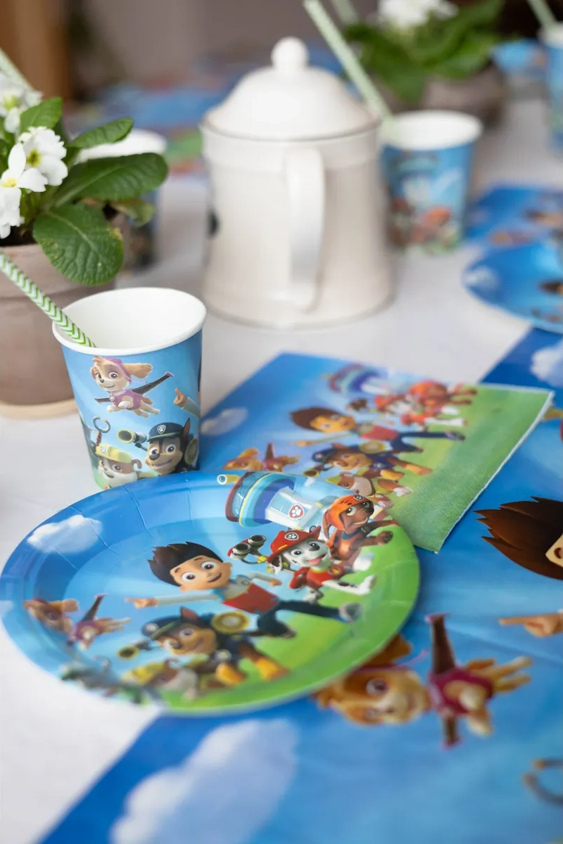 Partyland Köpek Yavruları Patrulrası Temalı Tek Kullanımlık Parti Tabak Seti 91108955 100 adet