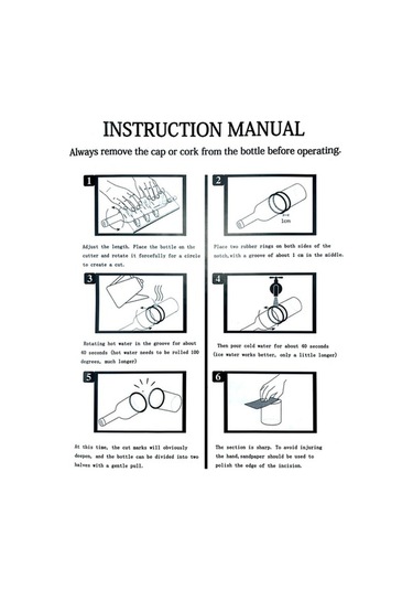 Jialan Evrensel Ayarlanabilir Dıy Cam Şişe Kesici Ayarlanabilir Pf