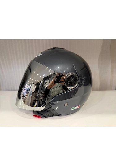Kask Sway Sw 715 Hd Grey Aynalı Vizör