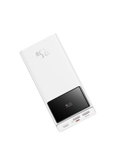 Baseus PPXJ080102 Star-Lord Overseas Edition 30.000 mAh 22.5WDijital Ekranlı Powerbank Beyaz