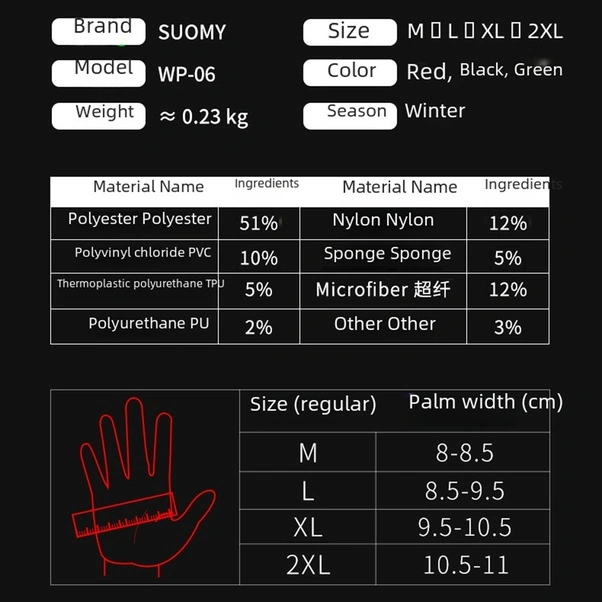 Fortunelane Kışlık Motosiklet Eldiveni: Su Geçirmez, Rüzgarı Yalıtcı, Uzun Boy, Dokunmatik Ekran Uyumlu, Siyah L