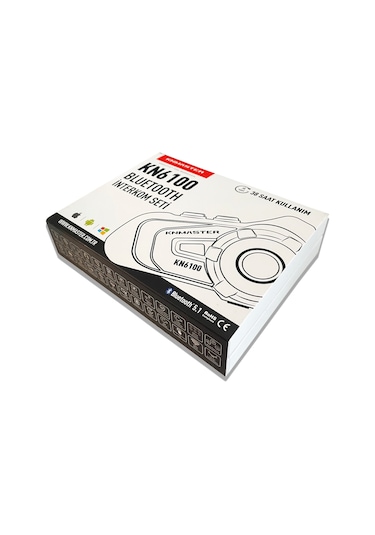Knmaster KN6100 PRO Motosiklet Kask İnterkom Bluetooth Intercom Kulaklık Seti