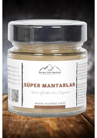 Nurbal Süper Mantarlar Ekstrak Tozu 120 G