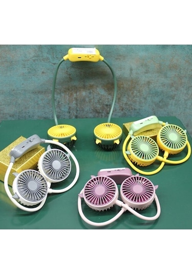 Kuromi Şarjlı Boyun Fanı Vantilatör 2 Kademeli Model 2 Çok Renkli