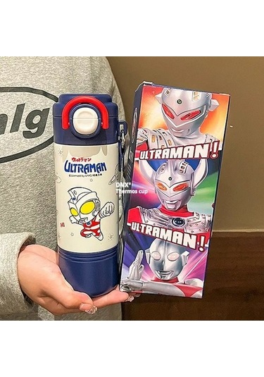 Çocuk Karikatür Yalıtımlı Su Şişesi 316 Paslanmaz Çelik 420ml Yp6xr6 Beyaz