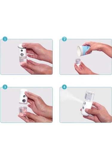 Şarjlı Mini Yüz Nemlendirici Dezenfektan Cihazı Mist Sprayer Diğer