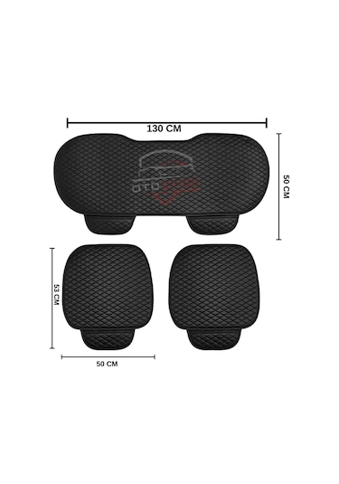 Hyundai Getz Uyumlu Deri Kapitone Koltuk Minderi Koruma Kılıfı 3 Lü Set