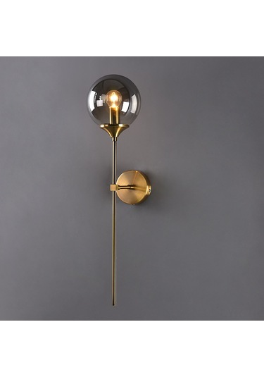 Ranyeek Amber Renkli Cam Duvar Lambası - Modern Minimalist Stili, Oturma Odası, Yatak Odası, Koridor İçin Arka Plan Aydınlatması A Tipi, Ampul Yok Kehribar