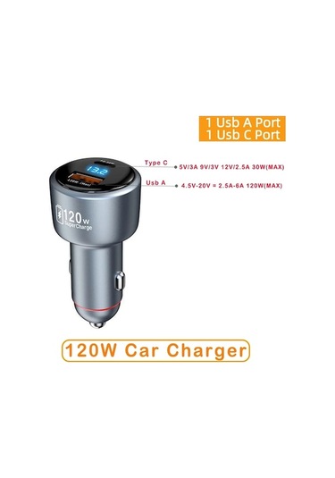 Flybuy Xiaomı 120w Turbo Araba Şarj Cihazı - 67w/33w Otomatik Şarj 13t/14 Ultra Poco X5/f4 Redmi Note 12t Ch Kırmızı Distrib