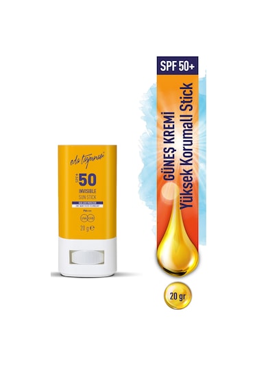 Eda Taşpınar Invisible Yüz Güneş Korucu Stick SPF50+ 20 G