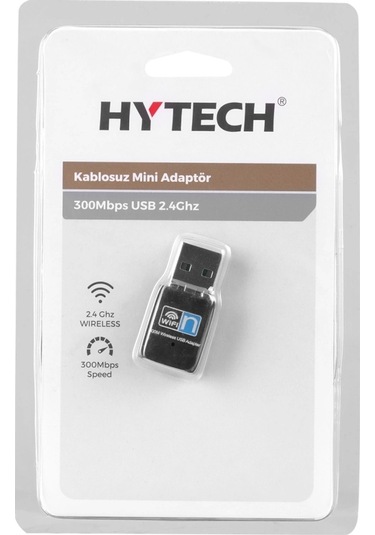 Hytech Hy-300n, 300mbp, 2.4ghz, Dahili Anten, Usb2.0, Wıreless, Mini Ethernet