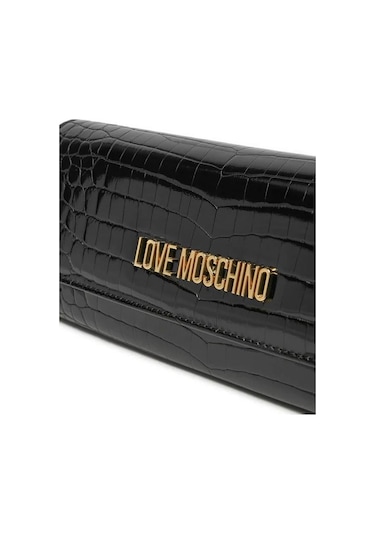 Love Moschino Omuz Çantası Croco Jc4294pp0lkj0000 Siyah