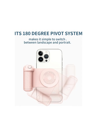 Geeroyoo Kırmızı Pembe Bluetooth Telefon Tutucu: Dikişsiz Tutma, 10w Kablosuz Şarj Ve 200mah Batarya İle Yükseltilmiş Versiyon Pembe