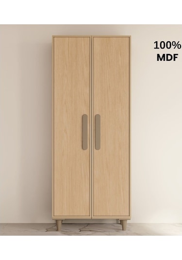 Karanfil 2 Kapak Mdf Ayaklı Tasarım Gardırop Rota