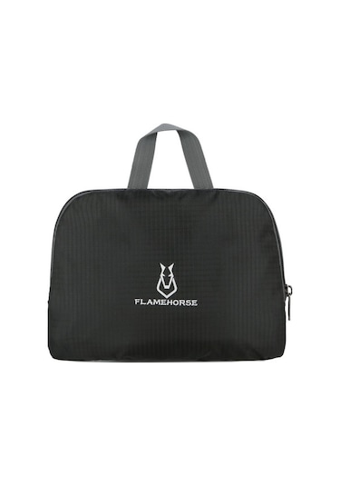 Willowhaven Hafif Su Geçirmez Katlanabilir Sırt Çantası - Kamp Seyahat İçin Siyah Siyah