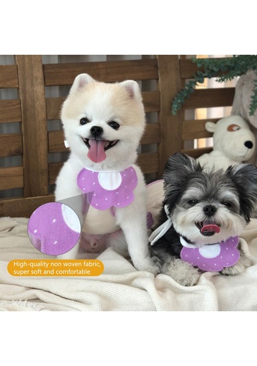 Lemestar Köpek Ve Kedi Tükenmez Kumaş Mendili Mor-m - 15 Kg'a Kadar Uygun - 15x10 Cm