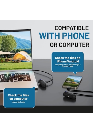 Mini Wıfı Aksiyon Kamerası 1080p Taşınabilir Vücut Kamerası Giyilebilir Video Kaydedici Ipx7 Su Geçirmez