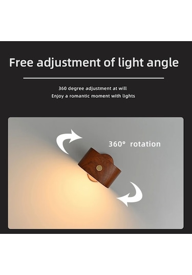 Cbtx 0604 Akıllı Mini Radar Sensör Başucu Gece Lambası Masa Lambası - Açık Kahverengi