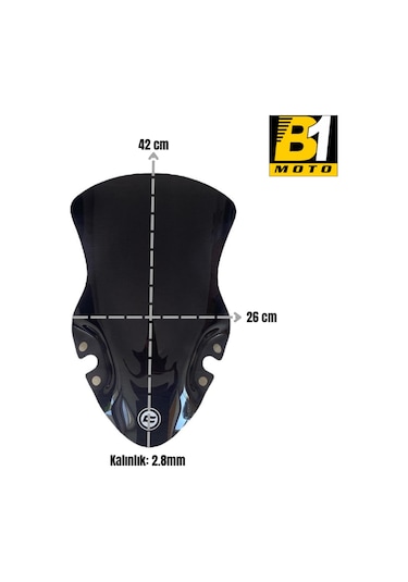 Cf Moto 450 Sr 2023-2024 Uyumlu Ön Siperlik Camı Füme