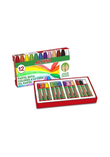 Alpino 12 Li Pastel Boya Plastik Kutulu