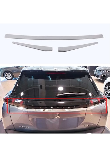 Peugeot 2008 Bagaj Üst Kromu Nikelajı 2020-2021