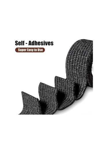 Geeroyoo 30 Parça Evrensel Sandalye Ayak Koruyucu, Kendinden Yapışkanlı Mobilya Koruyucu, Gürültü Azaltıcı, Siyah Siyah