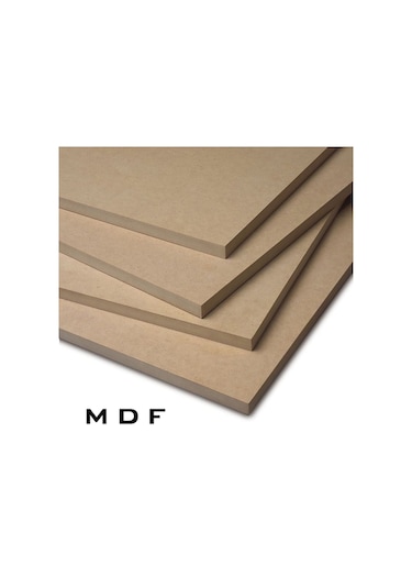 Mdf Levha 3 Ve 5 Mm Siyah, Beyaz Ve Ham 50X70