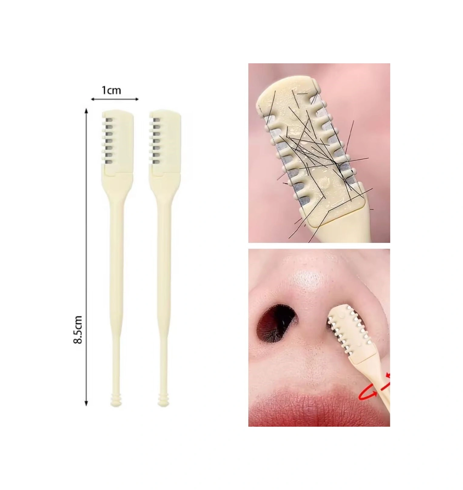 2'si Bir Arada 2 Parça Kutulu Burun Kıl Alma Ve Kulak Temizleme Aparatı
