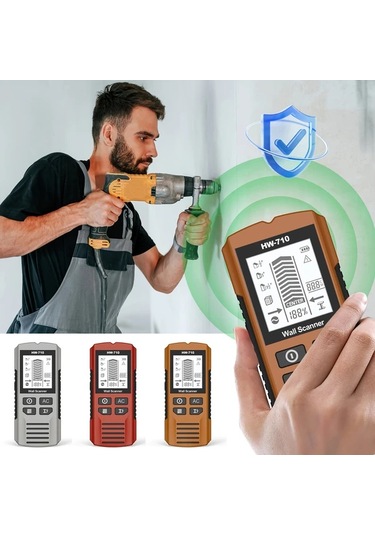 Willowhaven Anjkflur Duvar Metal Dedektörü Gri Lcd Ekranlı Pil İle Çalışan Ahşap Metal Tarayıcı