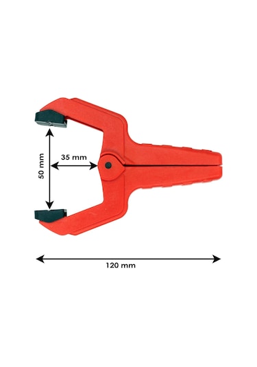Rox 0148 Yaylı Mandal Tip Kıskaç Işkence 50 Mm 2 Li