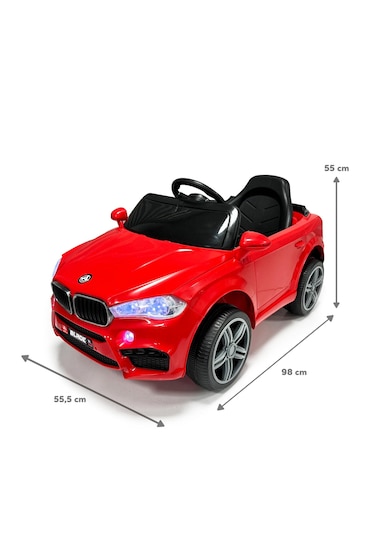 Akar Blade 12v Çift Motorlu Uzaktan Kumandalı Akülü Araba - Dans Modlu Kırmızı