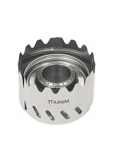 Xiyyadms Titanium Kamp Fırın Vindikatörü: Ultra Hafif, Katlanabilir, 3 Bölüme Ayrılabilir, Çadır Ve Doğa Etkinlikleri İçin Tencere Tutucu