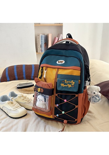 Gençler İçin Süper Hafif Okul Çantası - 20l Büyük Hacimli, Ergonomik Sırt Koruma, Ortaokul Öğrenci Sırt Çantası siyah