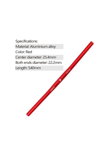 Mufunye 25.4mm Çap, 540mm Uzunluk Ultra Hafif Katlanır Düz Gidon Yatay Avrupa Boyutu Kırmızı Diğer