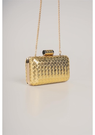 Ççs Kadın 17776 Omuz Askılı El Çantası Altın