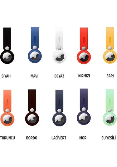 Ally Airtag Için Asma Halkalı Anahtarlık Silikon Kılıf