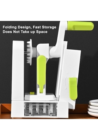 Ulzyvf Cbtx Rende Sebze Patates Spiral Dilimleme Kasırga Makinesi, Pratik Kesici, Beyaz Beyaz Beyaz