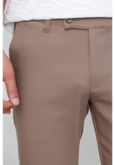 P 1071 Slim Fit Vizon Spor Pantolon Vizon
